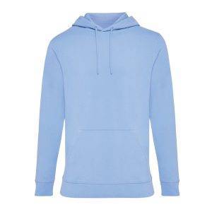 Sweat à capuche en coton recyclé IQONIQ Jasper bleu personnalisable – réf. T9400.022.XL