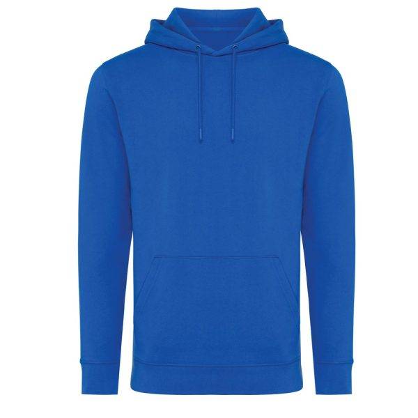 Sweat à capuche en coton recyclé IQONIQ Jasper bleu personnalisable – réf. T9400.025.XXL