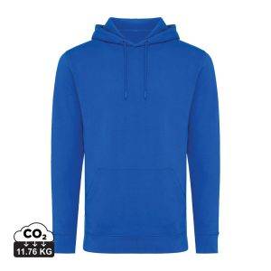 Sweat à capuche en coton recyclé IQONIQ Jasper bleu personnalisable – réf. T9400.025.XXS