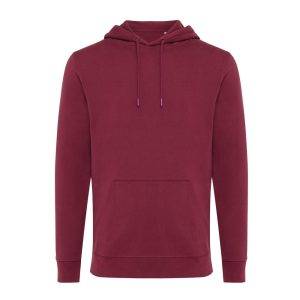 Sweat à capuche en coton recyclé IQONIQ Jasper rouge personnalisable – réf. T9400.007.XXL