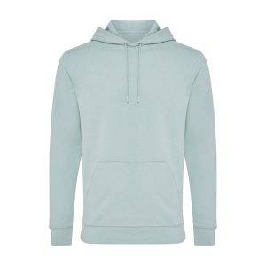 Sweat à capuche en coton recyclé IQONIQ Jasper vert personnalisable – réf. T9400.023.L