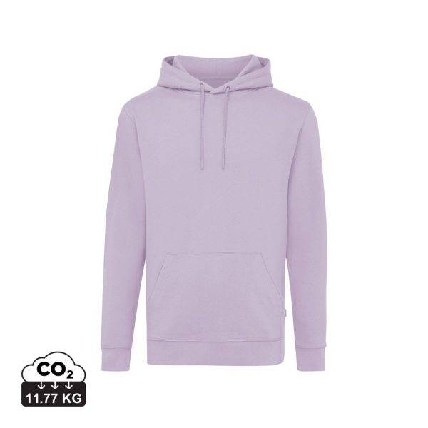 Sweat à capuche en coton recyclé IQONIQ Jasper violet personnalisable – réf. T9400.011.XXS