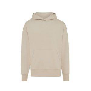 Sweat à capuche en coton recyclé IQONIQ Yoho beige personnalisable – réf. T9402.006.M