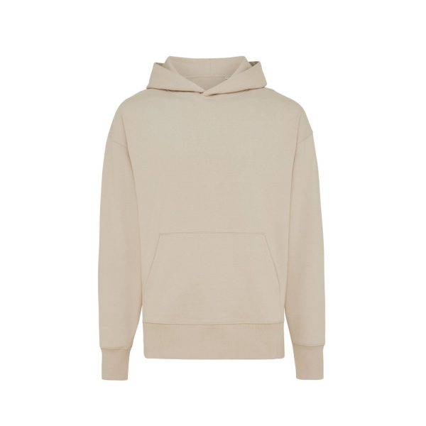 Sweat à capuche en coton recyclé IQONIQ Yoho beige personnalisable – réf. T9402.006.M