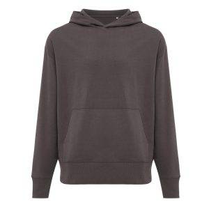 Sweat à capuche en coton recyclé IQONIQ Yoho gris personnalisable – réf. T9402.019.L