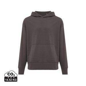 Sweat à capuche en coton recyclé IQONIQ Yoho gris personnalisable – réf. T9402.019.XXS