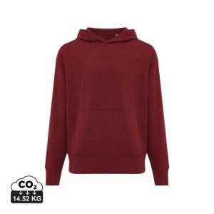 Sweat à capuche en coton recyclé IQONIQ Yoho rouge personnalisable – réf. T9402.007.XXL