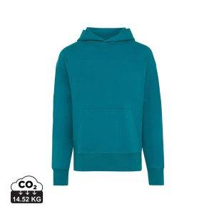 Sweat à capuche en coton recyclé IQONIQ Yoho vert personnalisable – réf. T9402.009.XXXL
