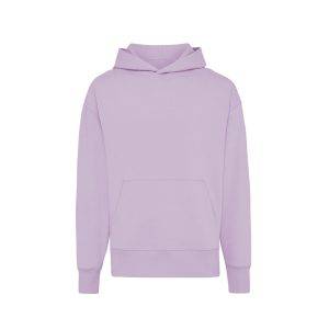 Sweat à capuche en coton recyclé IQONIQ Yoho violet personnalisable – réf. T9402.011.M