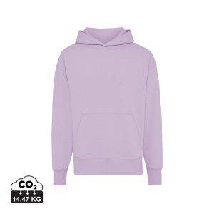 Sweat à capuche en coton recyclé IQONIQ Yoho violet personnalisable – réf. T9402.011.S