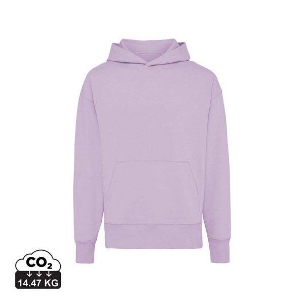Sweat à capuche en coton recyclé IQONIQ Yoho violet personnalisable – réf. T9402.011.XL