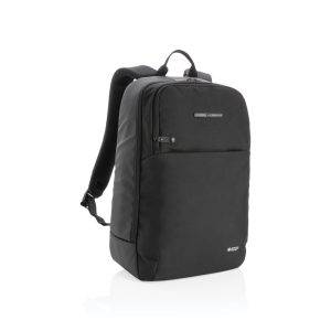 Swiss Peak laptop backpack with UV-C steriliser pocket personnalisable
