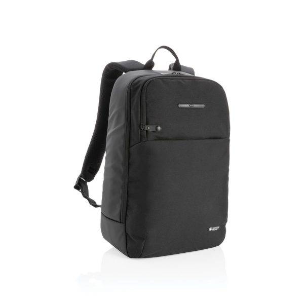 Swiss Peak laptop backpack with UV-C steriliser pocket personnalisable