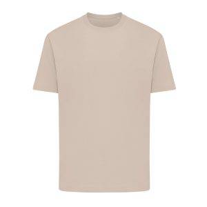 T-shirt coupe boxy en coton recyclé IQONIQ Teide beige personnalisable – réf. T9105.006.S