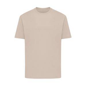 T-shirt coupe boxy en coton recyclé IQONIQ Teide beige personnalisable – réf. T9105.006.XXS