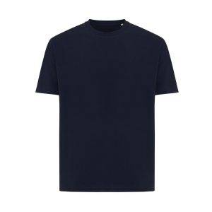 T-shirt coupe boxy en coton recyclé IQONIQ Teide bleu personnalisable – réf. T9105.002.XXL