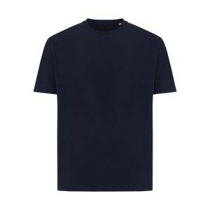 T-shirt coupe boxy en coton recyclé IQONIQ Teide bleu personnalisable – réf. T9105.002.XXS