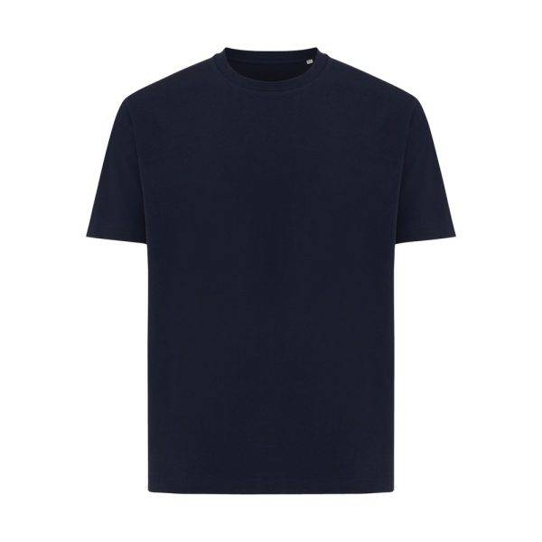 T-shirt coupe boxy en coton recyclé IQONIQ Teide bleu personnalisable – réf. T9105.002.XXS