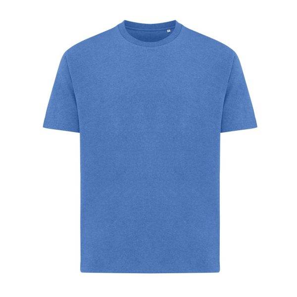 T-shirt coupe boxy en coton recyclé IQONIQ Teide bleu personnalisable – réf. T9105.024.L