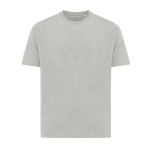 T-shirt coupe boxy en coton recyclé IQONIQ Teide gris personnalisable – réf. T9105.013.L