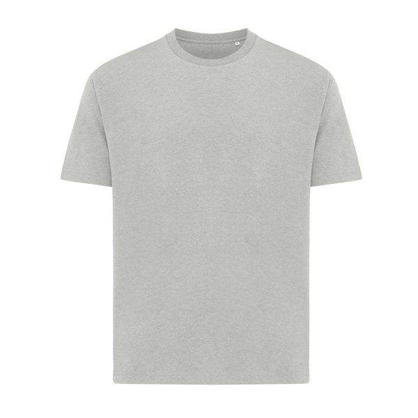 T-shirt coupe boxy en coton recyclé IQONIQ Teide gris personnalisable – réf. T9105.013.S