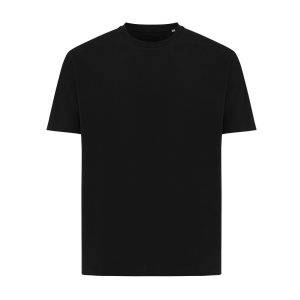 T-shirt coupe boxy en coton recyclé IQONIQ Teide noir personnalisable – réf. T9105.001.XL
