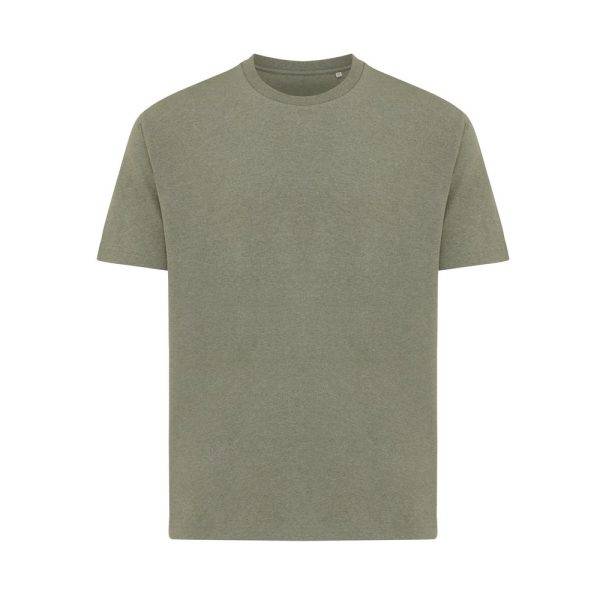 T-shirt coupe boxy en coton recyclé IQONIQ Teide vert personnalisable – réf. T9105.015.XS