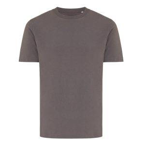 T-shirt en coton recyclé IQONIQ Brett gris personnalisable avec logo