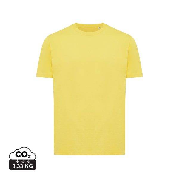T-shirt léger en coton recyclé IQONIQ Sierra jaune personnalisable – réf. T9104.045.M