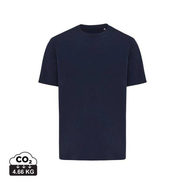 T-shirt lourd en coton recyclé IQONIQ Nikko granatowy personnalisable – réf. T9106.002.XXS