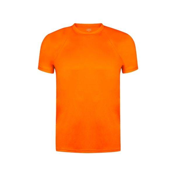 T-shirt orange personnalisable avec logo