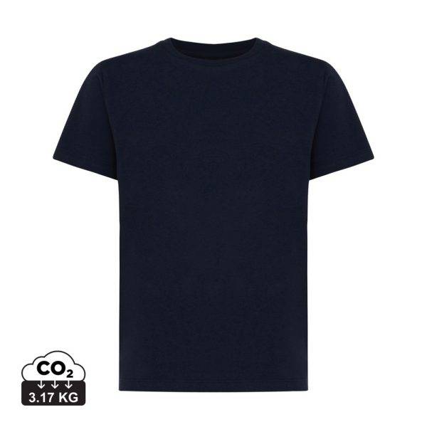 T-shirt pour enfants en coton recyclé IQONIQ Koli bleu personnalisable – réf. T6100.002.78