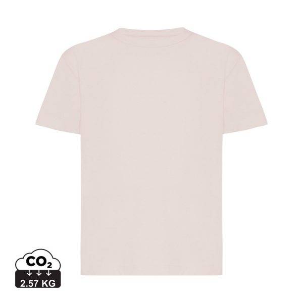 T-shirt pour enfants en coton recyclé IQONIQ Koli rose personnalisable