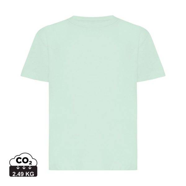 T-shirt pour enfants en coton recyclé IQONIQ Koli vert personnalisable – réf. T6100.037.56