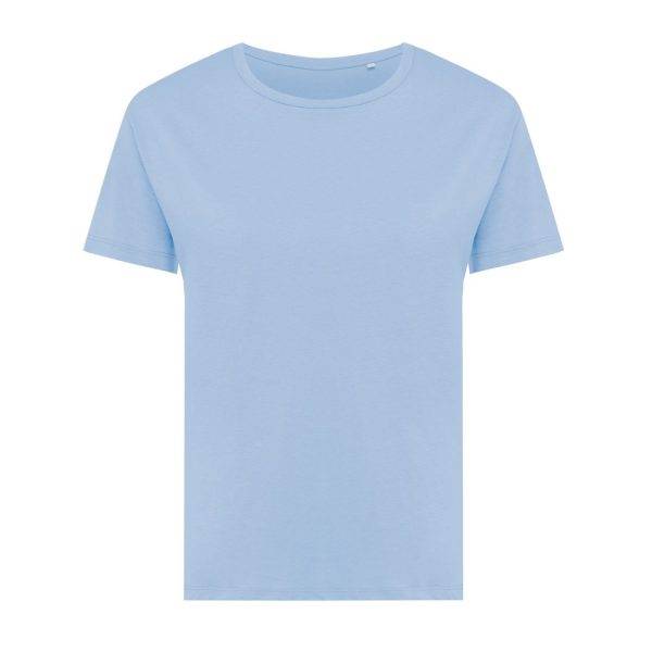 T-shirt pour femmes en coton recyclé IQONIQ Yala bleu personnalisable – réf. T4100.022.M