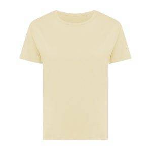 T-shirt pour femmes en coton recyclé IQONIQ Yala jaune personnalisable – réf. T4100.036.S