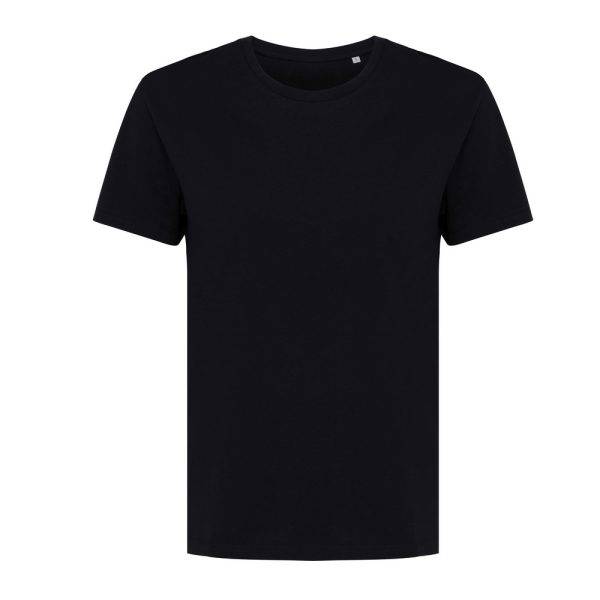 T-shirt pour femmes en coton recyclé IQONIQ Yala noir personnalisable – réf. T4100.001.S