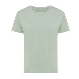 T-shirt pour femmes en coton recyclé IQONIQ Yala vert personnalisable