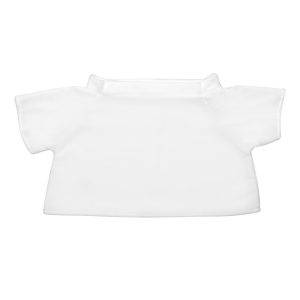 T-shirt pour peluche blanc personnalisable avec logo