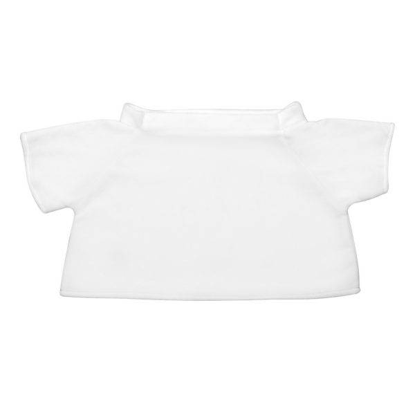 T-shirt pour peluche blanc personnalisable avec logo