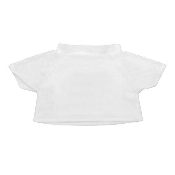 T-shirt pour peluche blanc personnalisable avec logo – réf. HU111-02