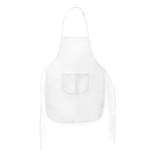 Tablier blanc personnalisable avec logo