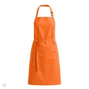 Tablier de cuisine avec poches Cotturo orange personnalisable