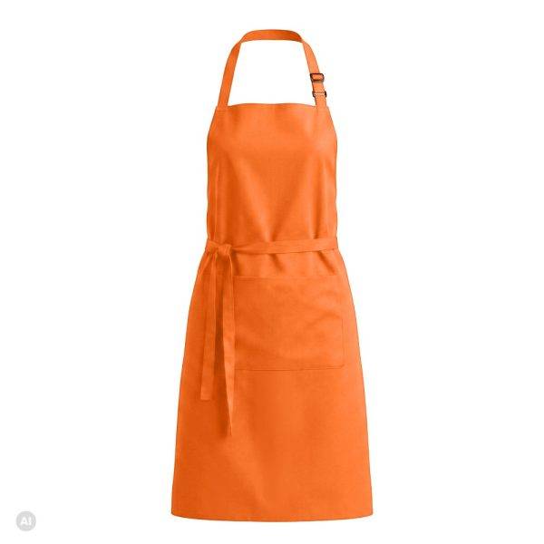 Tablier de cuisine avec poches Cotturo orange personnalisable