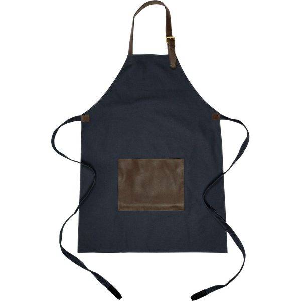 Tablier de cuisine bleu marine personnalisable avec logo