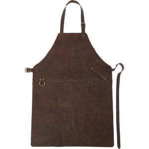 Tablier de cuisine brun personnalisable avec logo