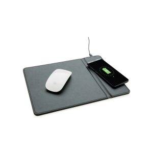 Tapis de souris avec chargeur à induction 5W noir personnalisable