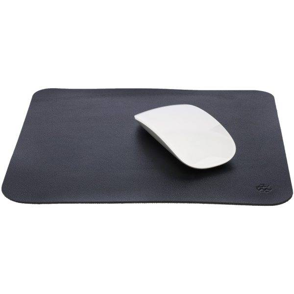 Tapis de souris noir personnalisable avec logo