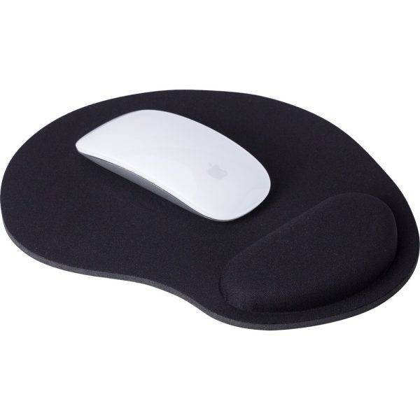 Tapis souris noir personnalisable avec logo