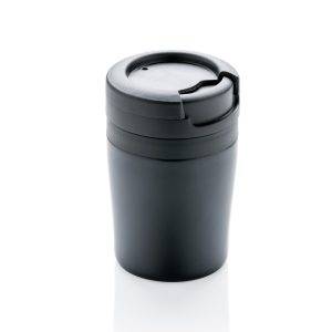 Tasse Coffee to go noir personnalisable avec logo